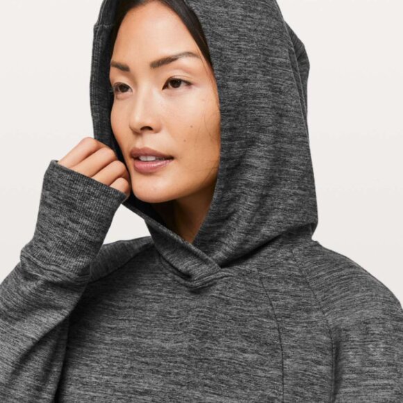lululemon athletica Tops - Lululemon Scuba Pullover Heathered Core Dark Grey